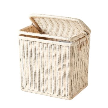 Reed Bend Laundry Hamper - White