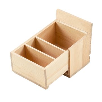 Reed Branch Empty Coffee-Station Organizer - Beige