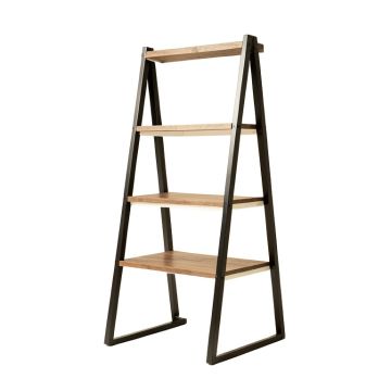 Dawud 85 '' H X 30 '' W Metal Ladder Bookcase
