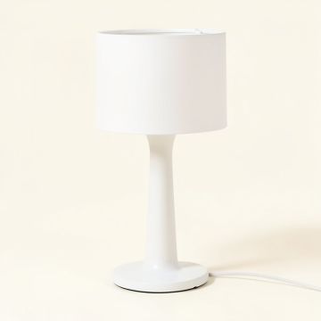 Bifrost 21 '' White Bedside Table Lamp (synthetic illustration; no displayed measurements)