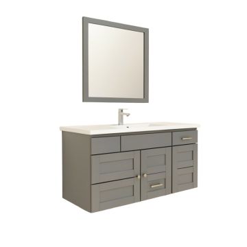 16 '' Wall-Mounted Single Bathroom Vanity Set