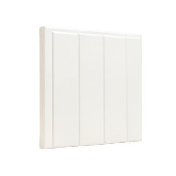 6 '' X 96 '' Solid Wood Wall Paneling In White
