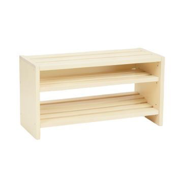 Lake Bridge Shoe Storage Bench - Cream