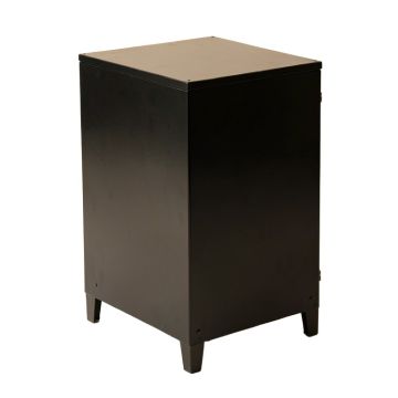 Alder Brook Freestanding Pull-Out Hamper Cabinet - Black