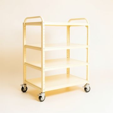 Reed Dale Empty Rolling Workshop Cart - Ivory (synthetic illustration; no displayed measurements)