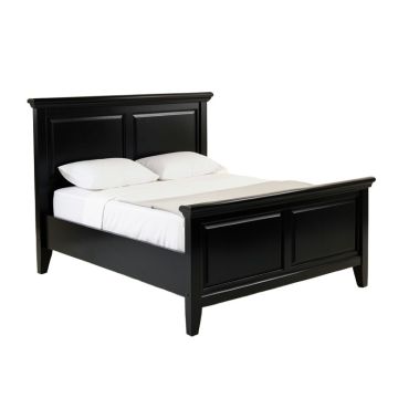 Larrabee Solid Wood Sleigh Bed (synthetic illustration; no displayed measurements)