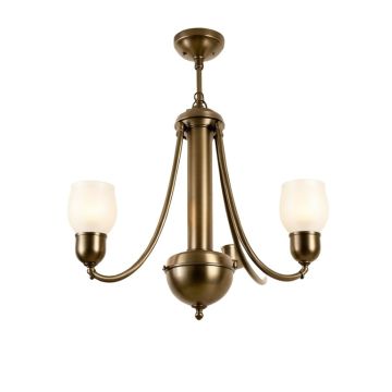 Fulton 3 - Light Shaded Classic / Traditional Chandelier