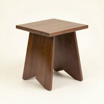Alvis Tray Top Cross Legs End Table (synthetic illustration; no displayed measurements)