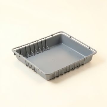 Hazel Brook Empty Under-Desk Cable Tray - Gray (synthetic illustration; no displayed measurements)