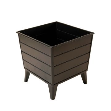 Dawn Bluff Empty Raised Planter - Black