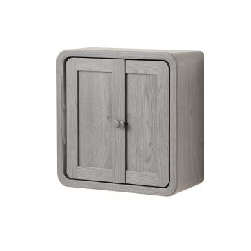 Dawn Crest Wall-Mounted Entry Cabinet - Gray