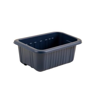 Briar Brook Empty Railing Planter With Integral Brackets - Navy
