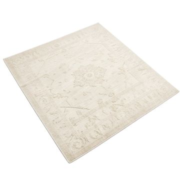 Willilams Traditional Casual Hand-Tufted Wool Ivory Area Rug