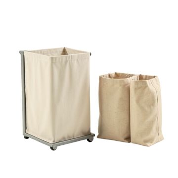 Shore Bend Laundry Sorting Station With Plain Removable Bags - Gray