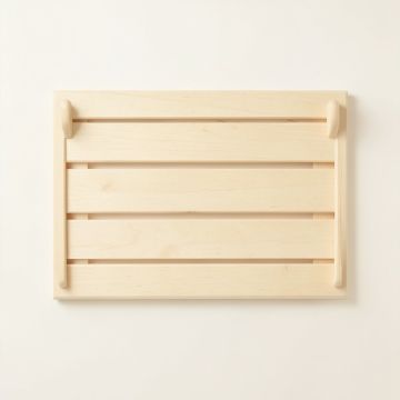 Ash Bend Empty Wall-Mounted Tool Organizer Panel - Ivory (synthetic illustration; no displayed measurements)