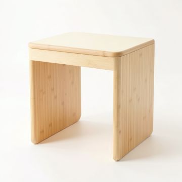Cliff Edge Side Table - Cream (synthetic illustration; no displayed measurements)
