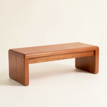 Juniper Bend Indoor Bench - Terracotta (synthetic illustration; no displayed measurements)