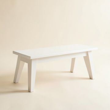Holly Dale Indoor Bench - White (synthetic illustration; no displayed measurements)