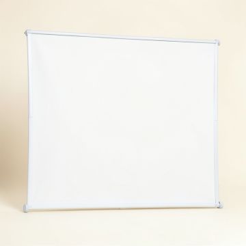 White 100 '' Diagonal Manual Projection Screen (synthetic illustration; no displayed measurements)