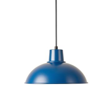 Ridge Brook Pendant Light Suspended From One Plain Cable - Blue