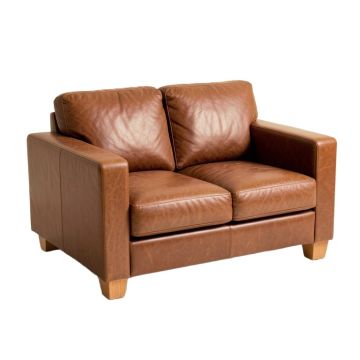 Caffrey 80.1 '' Genuine Leather Square Arm Sofa