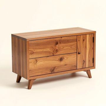 Lorraine 48 '' Wide 2 Drawer Acacia Wood Server (synthetic illustration; no displayed measurements)