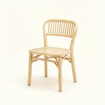 Slate Bend Small Chair - Ivory (synthetic illustration; no displayed measurements)