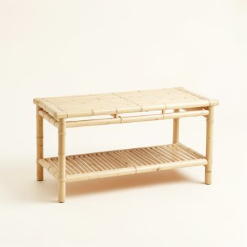 Spruce Bridge Indoor Bench - Ivory (synthetic illustration; no displayed measurements)