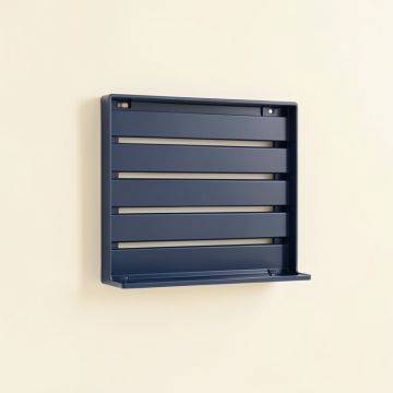 Pine Edge Empty Wall-Mounted Tool Organizer Panel - Navy (synthetic illustration; no displayed measurements)