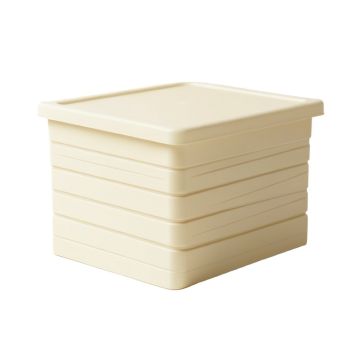 Ridge Brook Closed Outdoor Storage Box - Cream