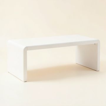 Harbor Bridge Indoor Bench - White (synthetic illustration; no displayed measurements)