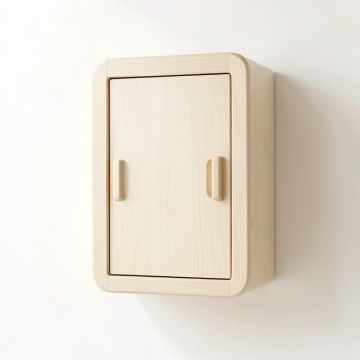 Vale Bridge Wall-Mounted Laundry Cabinet - Ivory (synthetic illustration; no displayed measurements)