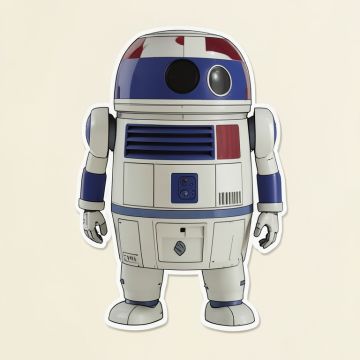 Star Wars Vii R2D2/C3Po/Bb-8 Peel And Stick Giant Wall Decal (synthetic illustration; no displayed measurements)