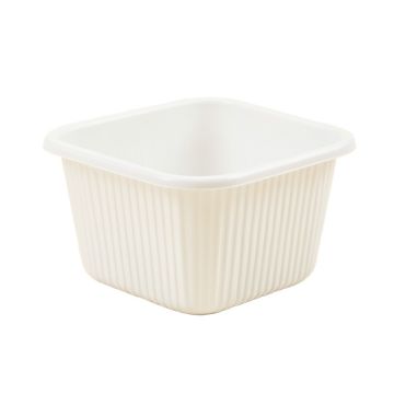 Alder Bluff Empty Storage Basket - White