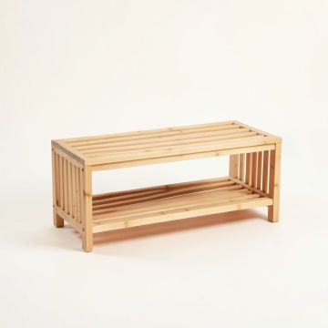 Ash Dell Shoe Storage Bench - Beige (synthetic illustration; no displayed measurements)