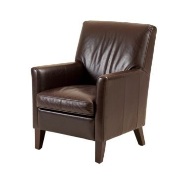 Erison Leather Upholstered Dining Chair In Espresso