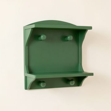 Heath Bridge Wall-Mounted Entryway Organizer Shelf - Green (synthetic illustration; no displayed measurements)