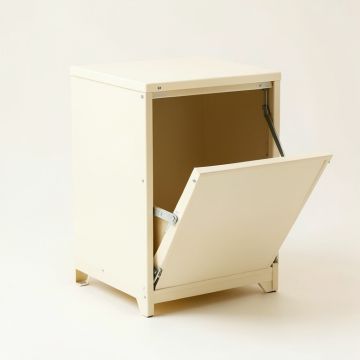 Ridge Bridge Freestanding Pull-Out Hamper Cabinet - Ivory (synthetic illustration; no displayed measurements)