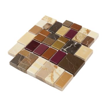 Milenza 9 '' X 10 '' Gel Peel & Stick Mosaic Tile (synthetic illustration; no displayed measurements)