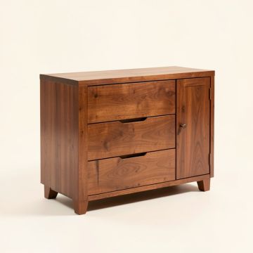 Lorraine 72 '' Wide 3 Drawer Mango Wood Sideboard (synthetic illustration; no displayed measurements)