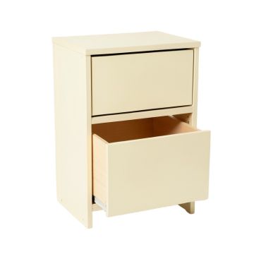 Spruce Brook Freestanding Pull-Out Hamper Cabinet - Cream