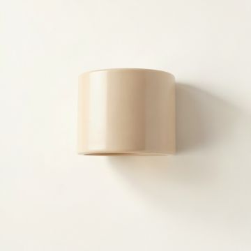 Birch Branch Wall Sconce Mounted On A Plain Wall - Beige (synthetic illustration; no displayed measurements)