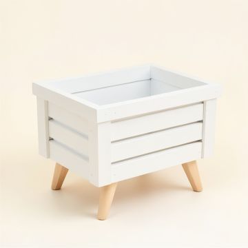 Spruce Brook Empty Raised Planter - White (synthetic illustration; no displayed measurements)
