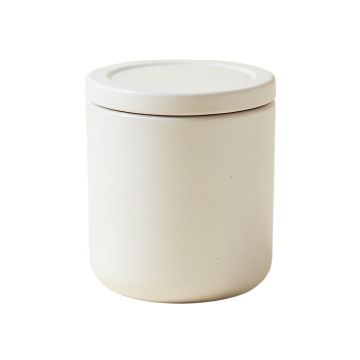 Shore Bridge Storage Canister With Lid - White