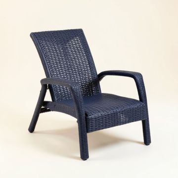 Meadow Crest Outdoor Lounge Chair - Navy (synthetic illustration; no displayed measurements)