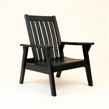 Briar Bluff Outdoor Lounge Chair - Black (synthetic illustration; no displayed measurements)