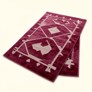 Pacifica Geometric Tufted Wool Magenta Area Rug (synthetic illustration; no displayed measurements)
