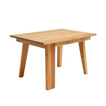 Bonas Rubberwood Solid Wood Dining Table (synthetic illustration; no displayed measurements)