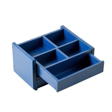 Bay Bend Empty Coffee-Station Organizer - Blue (synthetic illustration; no displayed measurements)