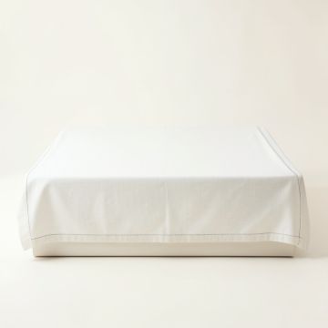 Clay Bluff Flat Bed Sheet - White (synthetic illustration; no displayed measurements)